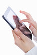Foto: Businesswoman at work using a digital tablet Businesswoman at work using a digital tablet
