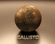 Illustration: Jupitermoon Callisto Jupitermoon Callisto
