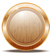 Round Button Wood Texture