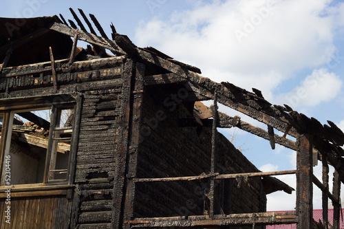 Photo: Burnt house Burnt house