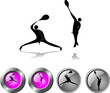 tennis silhouettes
