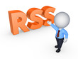Illustration: RSS concept. RSS concept.