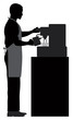 Male Coffee Barista Illustration