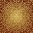 Vector illustration of oriental brown decoration