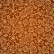 Chocolate abstract doodle flowers seamless pattern