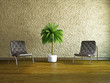 Illustration: Room with armchairs Room with armchairs
