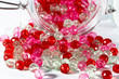 Pink and red beads