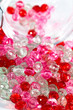 Pink and red beads