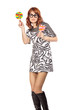 Crazy Woman With Lollipop