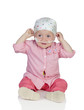 Photo: Adorable baby with a headscarf beating the disease Adorable baby with a headscarf beating the disease