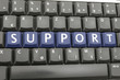 Word support on computer keyboard