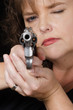 Close up of loaded bun being held by woman