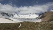 Snowy mountain panoroma time lapse
