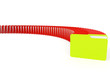 3d image of a green and red file folder