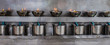 Oil lamps.
