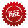 Sign up for free button