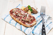 Portion of Pizza Baguettes