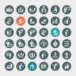 Set of business concept icons