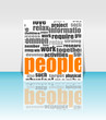 business marketing communication word. flyer or presentation