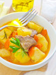 Foto: potato with sauce and meat potato with sauce and meat