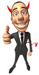 Evil businessman
