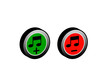 Button music.