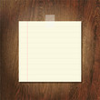 Vector: Note Papers On Wooden Background Note Papers On Wooden Background