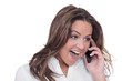 Happy girl on phone