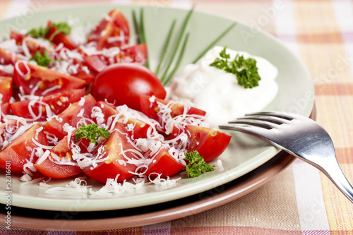 Photo: salad from tomatoes salad from tomatoes