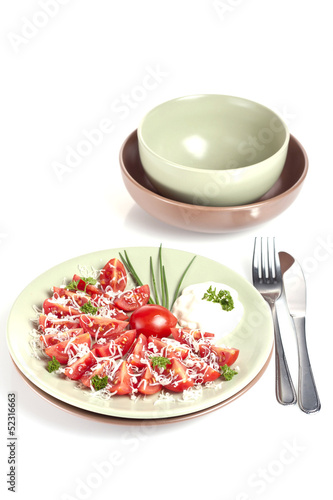 Photo: salad from tomatoes salad from tomatoes