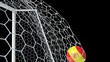 Spanish Ball Scores in Slow Motion with Alpha Channel