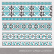 Vecteur : Embroidery ornament Embroidery ornament