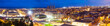 Panoramic night view of Barcelona. Catalonia