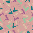 background with hairdressers accessories