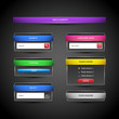 Vector set of web elements