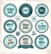 Vector set of vintage PREMIUM QUALITY labels