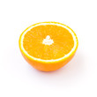 Slices of Orange Isolated on White Background