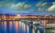 Photo: Beautiful sunset colors of Paris and Seine river Beautiful sunset colors of Paris and Seine river
