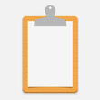 Blank wooden clipboard
