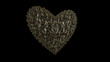 Artistic vintage heart shape concept