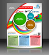 Vector business brochure, flyer