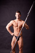 young bodybuilder traininig