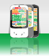 business brochure, smartphone set flyer template