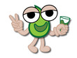 Water Drop Cartoon Mascot