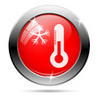 Snowflake and thermometer icon