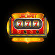 Vector: vector illustration of casino slot machine showing jackpot vector illustration of casino slot machine showing jackpot