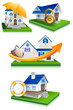 vector illustration of collection of home protection design