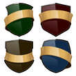 Vector: Shiny Wine Label with a gold ribbon. Vector Shiny Wine Label with a gold ribbon. Vector