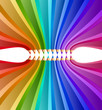 Abstract background with art pencils. Vector