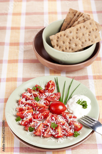 Photo: salad from tomatoes salad from tomatoes